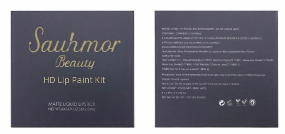 Sauhmor Beauty Lip Kit – Black  (Pinks & Reds)