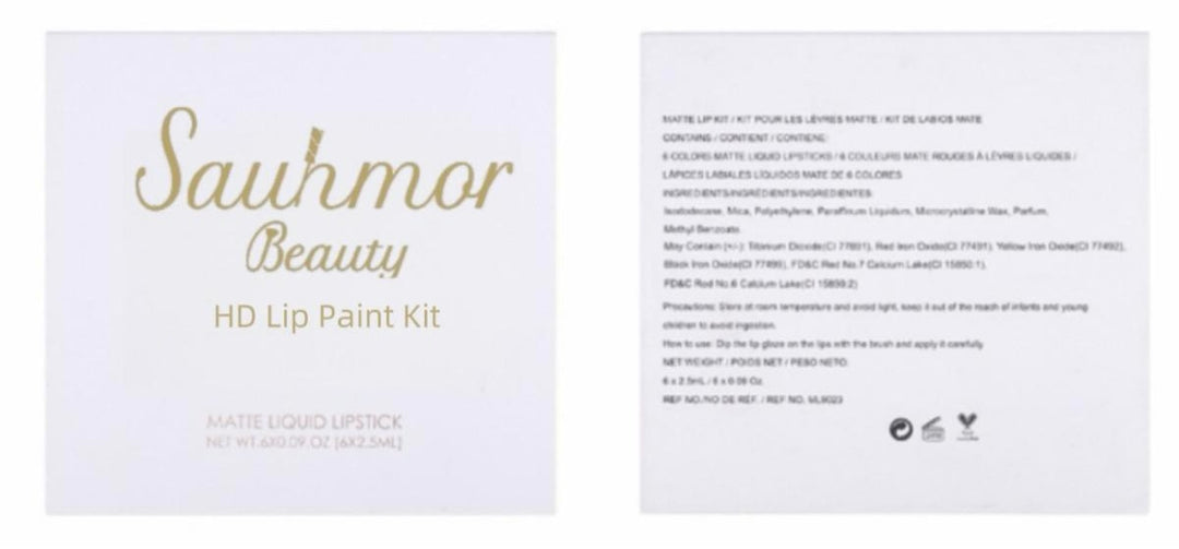 Sauhmor Beauty Lip Kit – White  (Nudes & Reds)