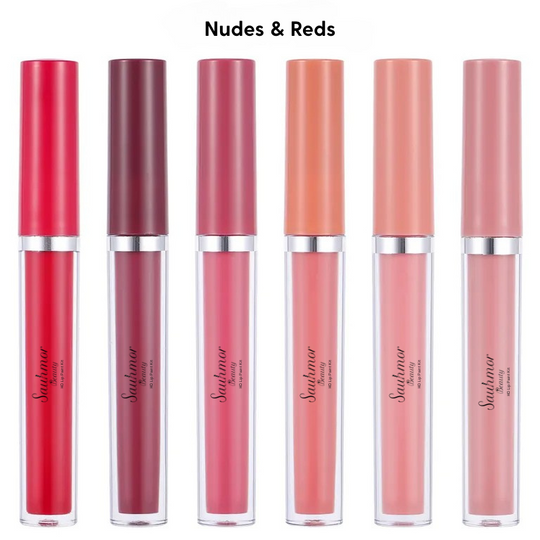 Sauhmor Beauty Lip Kit – White  (Nudes & Reds)